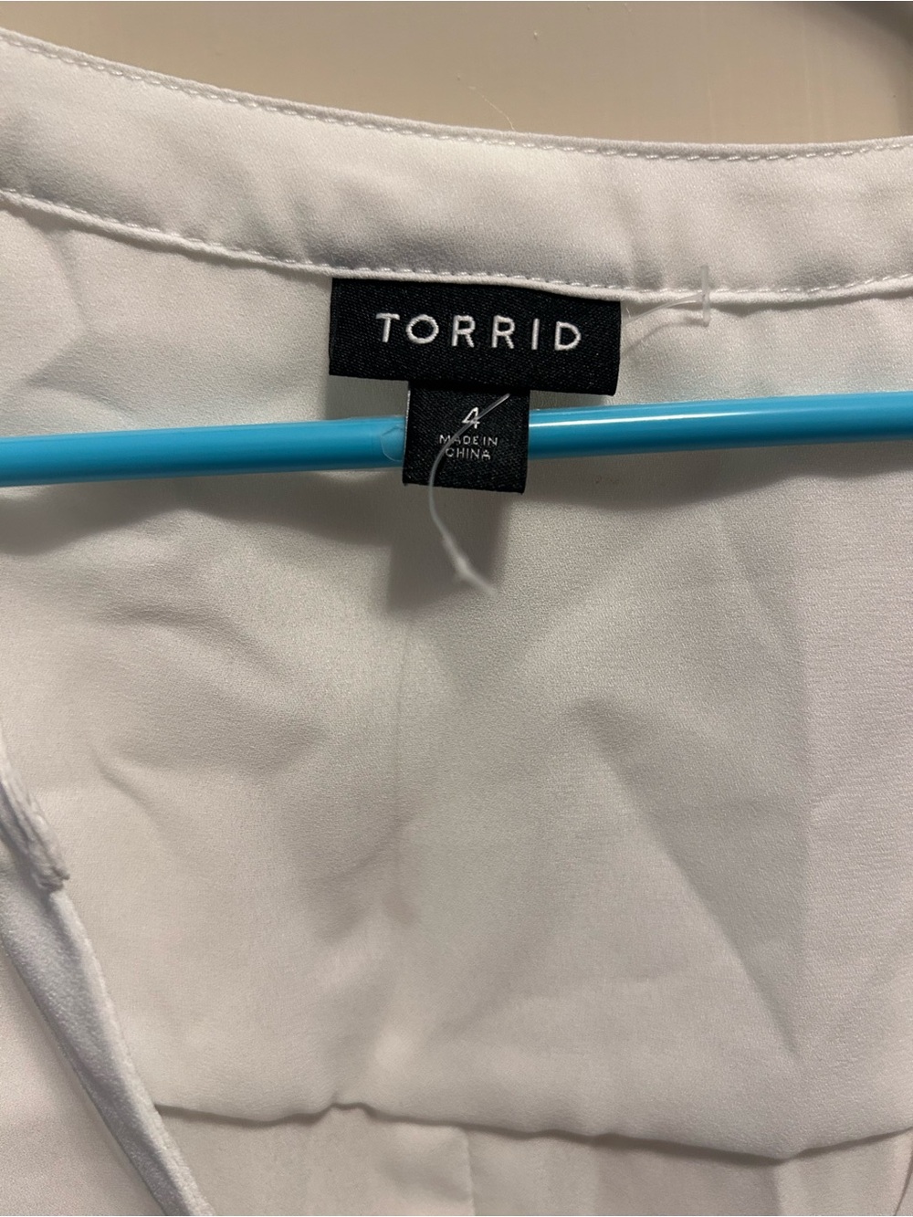 Torrid White Blouse with Clean Neckline